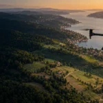 Beykoz orman kenarı ve kırsal arazide ölçüm yapan RTK haritalama dronu