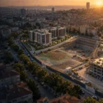 Gaziosmanpaşa yoğun kent dokusundaki etaplı dönüşüm sahasını ölçen RTK haritalama dronu