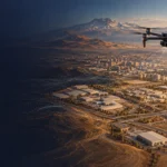 Kocasinan için tesis katmanları ve ortak koordinat kontrolünü anlatan temsilî drone haritalama illüstrasyonu